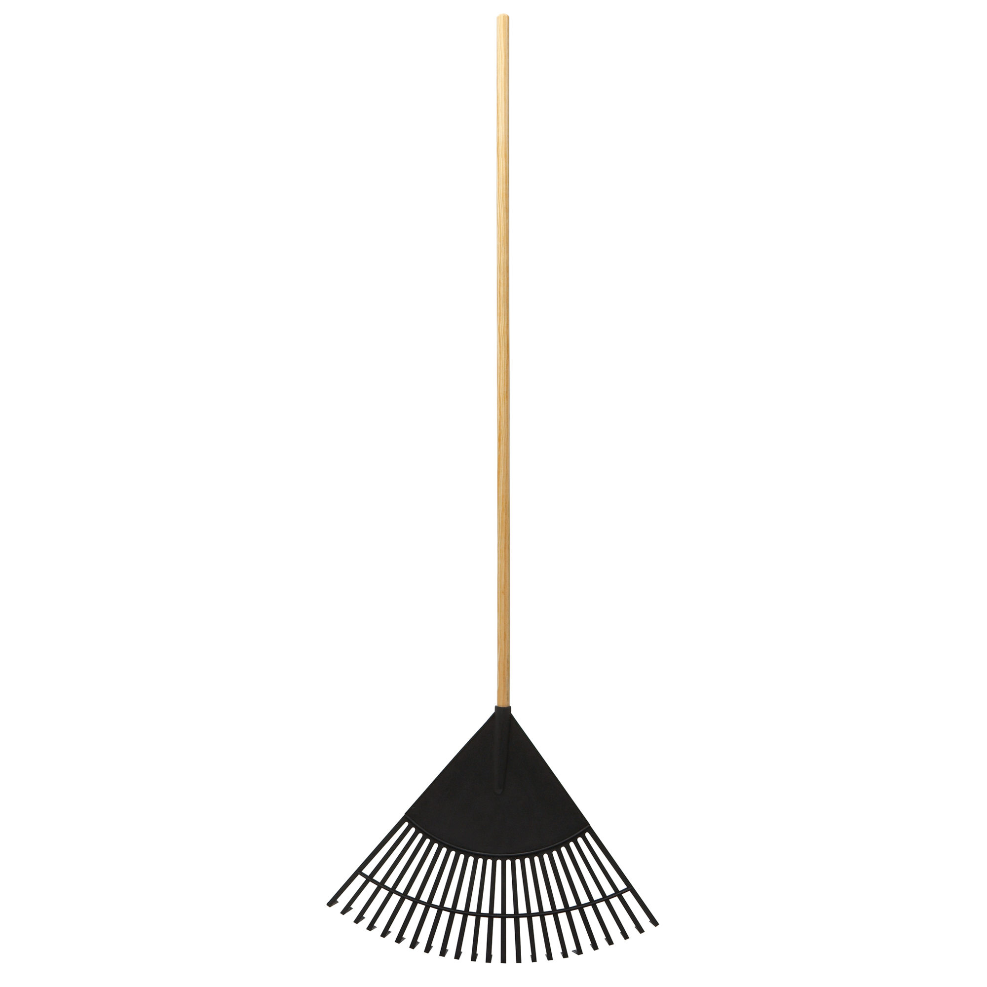 Emsco Group, Cavex 22.5in. Resin Leaf Rake – 48in. Hardwood Handle, Model# 2857